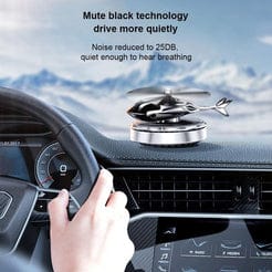 *Solar Powered Helicopter Car Air Freshener – Rotating Dashboard Perfume Diffuser