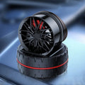 Solar rotating wheel car aroma with air freshner